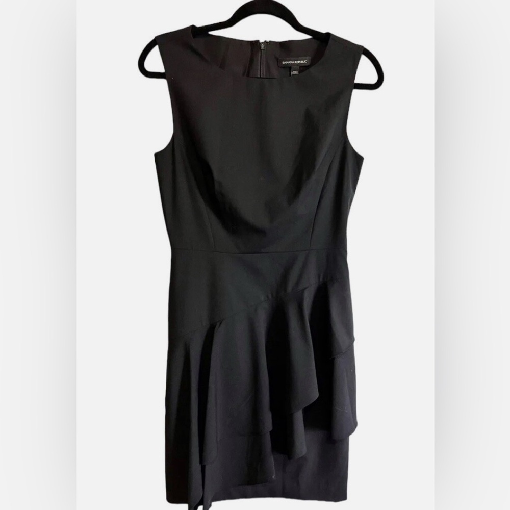 Banana Republic Black Asymmetrical Dress